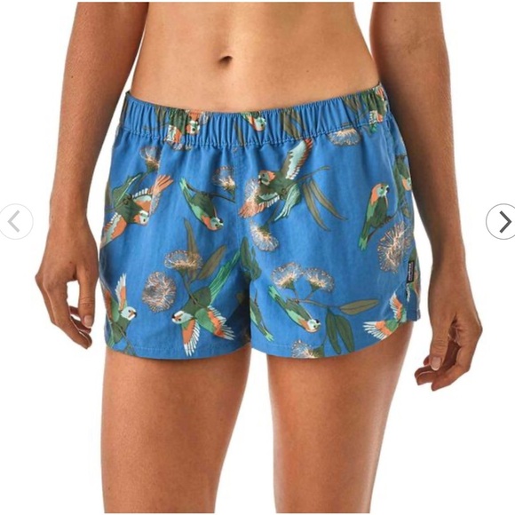 Patagonia Pants - Patagonia Women's Barely Baggies Shorts Parrot Port Blue Size Small